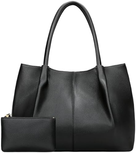 KKXIU Tote Bag for Women Vegan Leather Shoulder Purse Large Capac...
