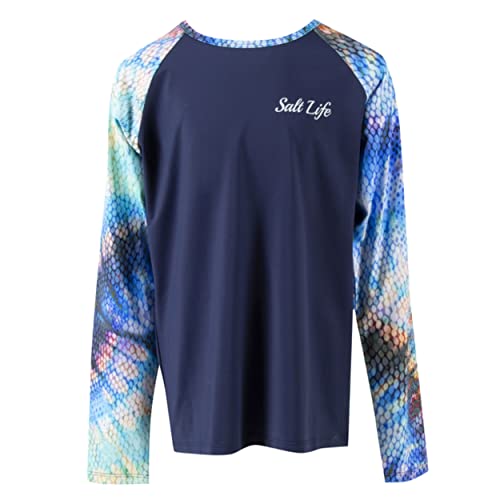 Salt Life Girl's Kaleidoscales Youth Long Sleeve Performance Tee