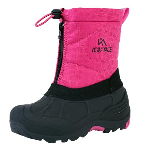 Snow Boots for Kids Waterproof Durable and Slip Resistant Winter Snow Boots for Boys and Girls with Insulated Fleece Lining, Perfect for Snowy Adventures. Ideal Snow Boots toddler to Keep Feet Warm and Dry