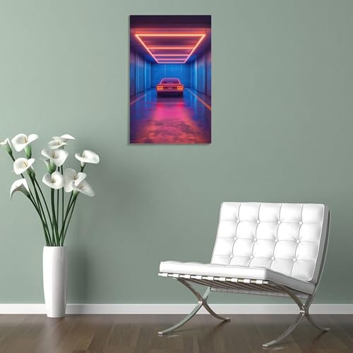 Voiture impression sur toile décoration tableau déco future science fiction - 5