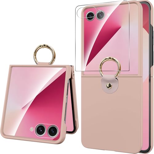 Coque Galaxy Z Flip 7 avec anneau pour une prise en main confortable en voyage