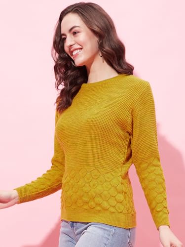 Image of Modeve Women Round Neck Casual Sweater for Winter||Winterwear||