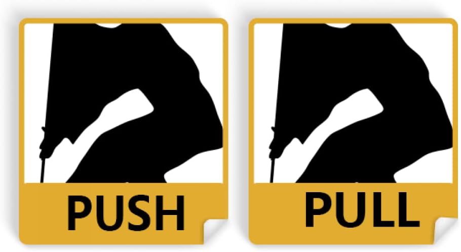 Kung Fu China Chinese Shaolin Stick Culture Push Pull Door Sign Vinyl Stickers Shop