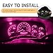 Zikefest 10PCS T10 194 168 147 Car LED Dash Lights, with Twist Lock Socket LED Lights, Car Interior Replacement Bulbs for Trunk Lights, Dome Lights, Dashboard Lights (Pink)