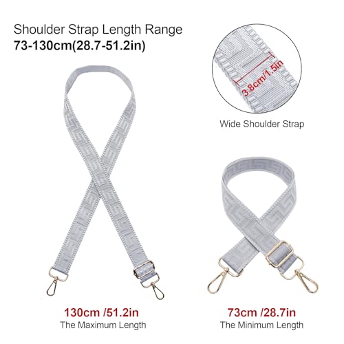 Image of Long Keeper Purse Strap Wide 3.8cm Shoulder Strap Crossbody Bag Strap Replacement Adjustable Guitar Straps for Women Handbags
