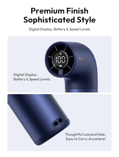Image of Aecooly Portable Handheld Fan, Powerful Turbo Air Tube Fan