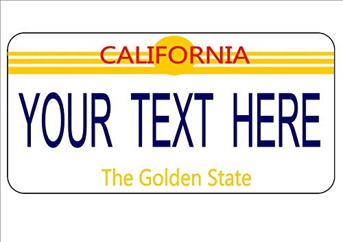 Inga Personalised Birthday Gift Novelty Number Plates California Licence Plate License Plate 6x12 inches