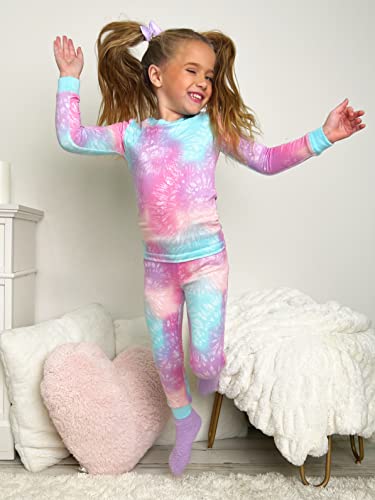 Saint Eve Big Girls 2-Piece Pajama Set Hacci Tie Dye Long Sleeve3