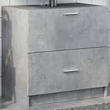Photo Gallery sufrk mobile lavabo grigio cemento 59x37x59 cm in truciolare,mobile sottolavabo per bagno mobiletto a terra sottolavandino armadietto Photo Gallery sufrk mobile lavabo grigio cemento 59x37x59 cm in truciolare,mobile sottolavabo per bagno mobiletto a terra sottolavandino armadietto