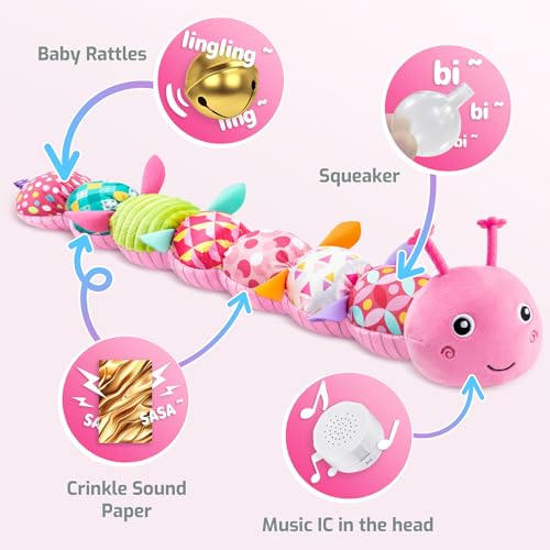 Image of Sumobaby Infant Baby Toys Musical Stuffed Animal Toys for 0-3-6-12 Months