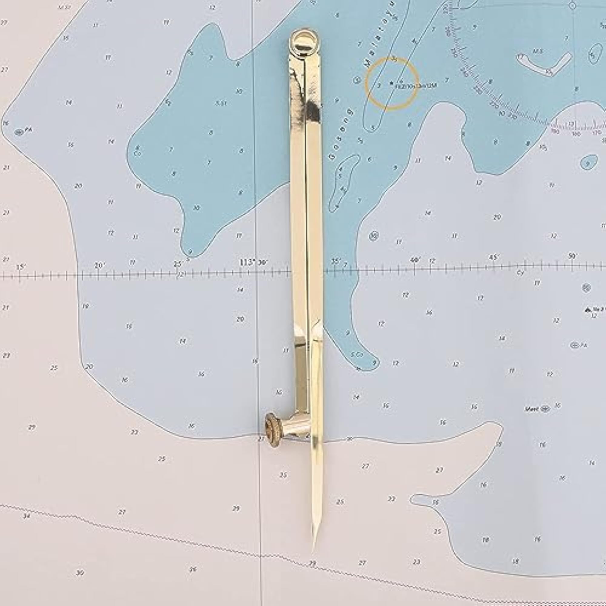 Nautical Art Germany Pencil Divider Compass with Cover