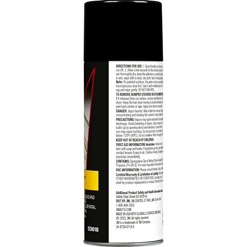 Image of 3M Adhesive Remover 12 oz (Pack of 6) - Low VOC, CARB Compliant, Fast-Acting Residue-Free Solvent Removes Adhesives, Stickers, Tape, Tar & Wax - Safe on Automotive Paint, Glass & Vinyl
