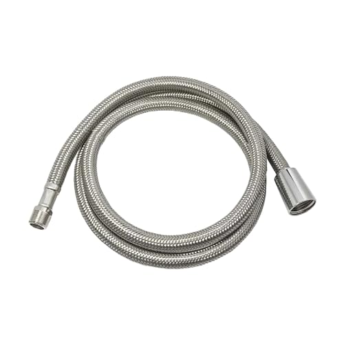 tecuro Ersatz Brauseschlauch für Geschirrbrause, Anschluss M15/1 x 1/2 Zoll Konusmutter Länge 120 cm Edelstahlumflechtung für Küchenarmaturen
