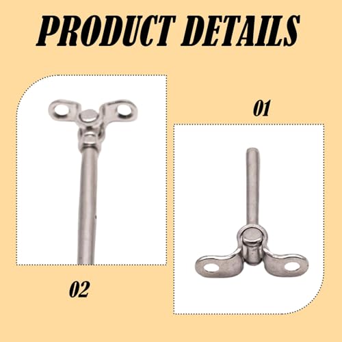 Set de tensor versátil para barandales, con diseño ajustable y acabado en acero inoxidable plateado miniatura 2