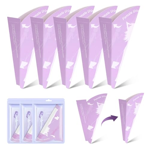 30 Stück Urinella für Frauen Einweg, Weibliches Papier Urinal, Reise Urinal Frauen im Stehen, Papier PIPI Trichter, Frauen Tragbare Pinkelhilfe Für Frauen Reisen & Camping,Wandern,Outdoor-Aktivitäten