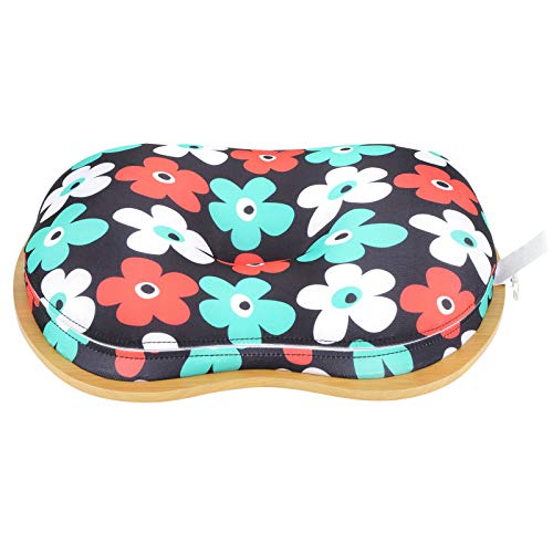 Soporte Portátil Multifunción para Laptop con Cojín, Mesa para Cama 3 en 1, Bandeja Ligera con Cubierta Suave para Laptops de 14 Pulgadas, Ideal para Oficina en Casa (Flores Multicolores)
