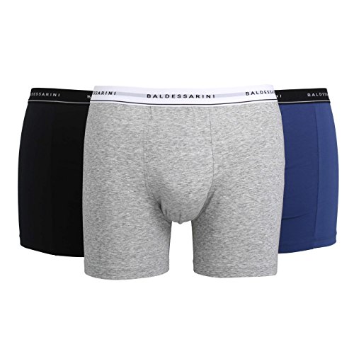 Preisvergleich Produktbild BALDESSARINI Herrenpant - Trunk 3-er pack, Schwarz / Grau / Blau, Gr. M