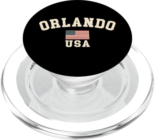 Vintage Orlando USA Bandera Americana Florida Souvenir Retro PopSockets PopGrip para MagSafe