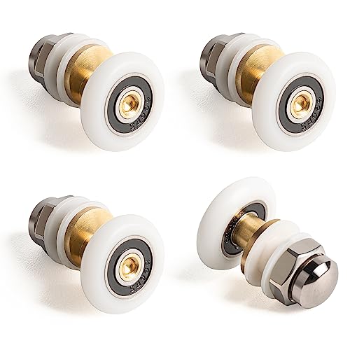 SPDYCESS 4 PCS Shower Door Rollers 25mm Eccentric
