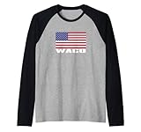 Photo Gallery waco, texas, bandiera usa maglia con maniche raglan Photo Gallery waco, texas, bandiera usa maglia con maniche raglan