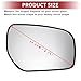 ACROPIX Car Rearview Right Passenger Side Mirror Glass for Renault Koleos 2008-2011 with Backing Plate - Pack of 1