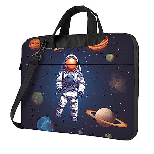 Sac ordinateur imprimé espace avec protection antichoc et bandoulière ergonomique réglable