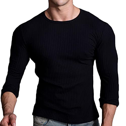 スリムフィットリブロンT ストレッチ素材