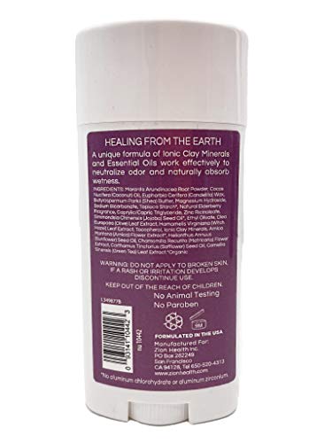 Zion Health Bold, ClayDry Deodorant, Elderberry, 2.8 oz (80 g) image 4