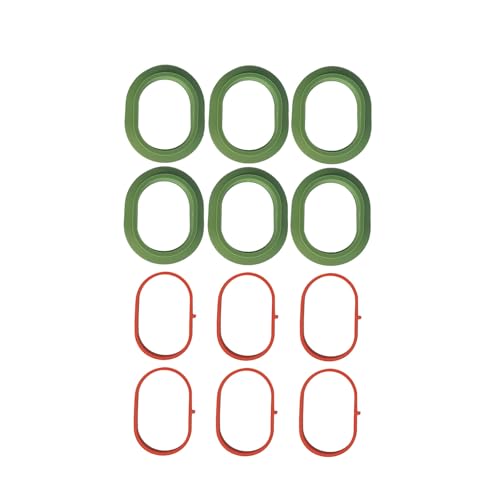Image of Intake Manifold Upper and Lower Gasket Set Compatible with Mercedes-Benz C350 ML350 C300 E400 GlE350 GLK350 SLK350 2012-2018, Replace 2761410180 2761410080