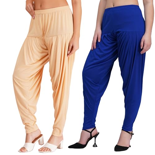 Image of Buy That Trendz Patiala Salwar for Women Relaxed Fit Viscose Patiyala Salwar Harem Bottom Pants