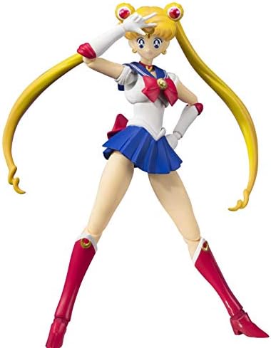 TAMASHII NATIONS Sailor Moon -Animation Color Edition- Pretty Guardian Sailor Moon, Bandai shii Nations S.H. Figuarts , Black