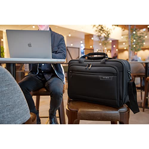 Samsonite Classic 2.0, Black, 15.6" 3 Compartment Briefcase #TOP1