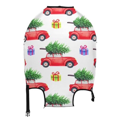 Suitcase Covers for Luggage Protector Red Vintage Cars Christmas Trees Baggage Animal Print Travel Essentials for Women, XL, Fits 29-32 Inch Case2