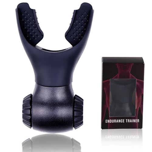 Portable Muscle Trainer Exercise Device with Adjustable Settings Resistance Trainer to Improve Breathing Capacity Enhance Muscle Training Strength