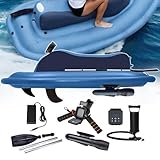 Scooter Subacqueo Elettrico E Moto D'acqua Gonfiabile - 3 Modalità Di Gioco: Kayak/Motoscafo/Propulsione Subacquea, Motore Brushless E Capacità Di 150 kg, Per Snorkeling/Pesca 500W16Ah