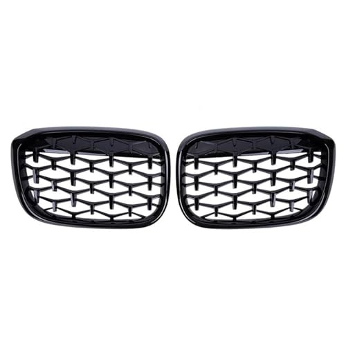 Grilles diamant pour pare-chocs BMW X3 G01 noir brillant look chic