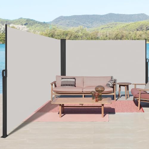 Kidsgigglz Doppelseitenmarkise Ausziehbar,160x600cm Blickdichter...