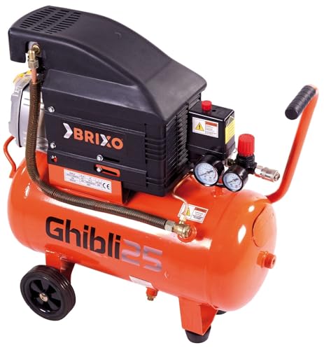 Compressore Ghibli 25brixo. Compressore Brixo da 25 lt automatico per lavori di fai da te Ghibli 25