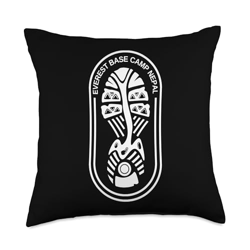 Everest Base Camp Trek Nepal Hiking Throw Pillow