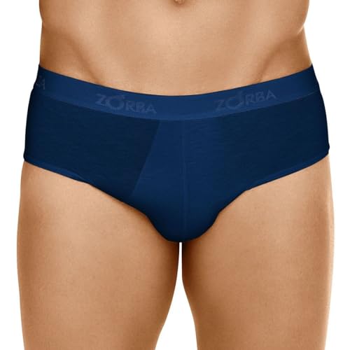 Kit 3 Cuecas Zorba Slip Modal 688 Marinho - G
