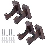 ZOENHOU 4 PCS Baseball Bat Display Case Holder, Wall Mount Horizontal Rack Brackets Hanger, Baseball