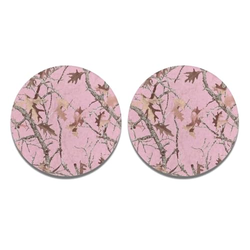 Portavasos para autos Jeiento rosa camuflaje 2 piezas