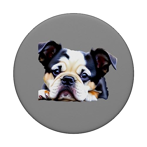 Niedlicher Welpe, Hundebild-Design PopSockets mit austauschbarem PopGrip