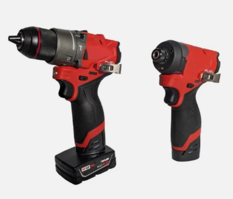3497-22 M12 FUEL 12V 2-Tool Combo Kit (Hammer Drill & Impact Driver)，Replacement for Milwaukee OEM