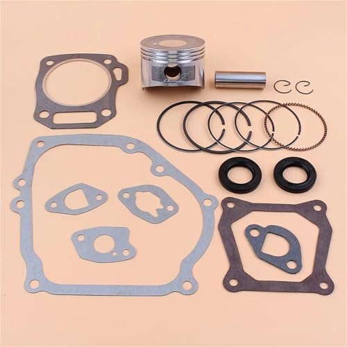LALAL Kit de Sello de Aceite de Junta de Anillo de pistón GX160 de 68mm de Calidad Apto for Honda GX160 GXV160 168F GX200 5.5HP 6.5HP generador de Gasolina cortacésped(1 Set Piston Gasket)