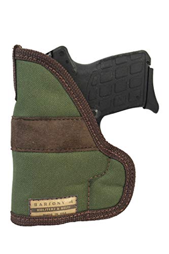 Barsony Woodland Green Pocket Holster for Ruger LC380 3in