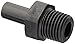 John Guest PM050802E Stem Adapter, 8 mm x 1/4" BSPT (Pack of 10)