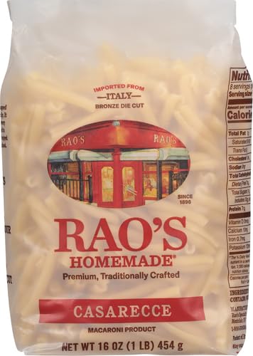 Image of Rao's Homemade Casarecce Pasta, 16oz, Traditionally Crafted, Premium Quality, From Durum Semolina Flour, Traditional Bronze Die Cut, Imported from Italy (Pack of 2)