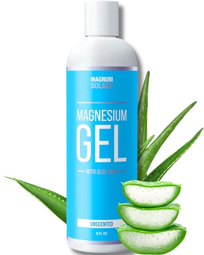 Magnesium Gel Topical for Muscles - Body Massage Gel with Pure Magnesium Chloride and Aloe Vera (Unscented)