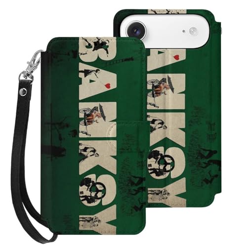 iPhone 17 p P[X 蒠^ oNV[ ̎q ԂD Banksy iPhone 17 AirpJo[ X}zP[X z^ PUU[ gуP[X ACtH17p Jo[  I LN^[